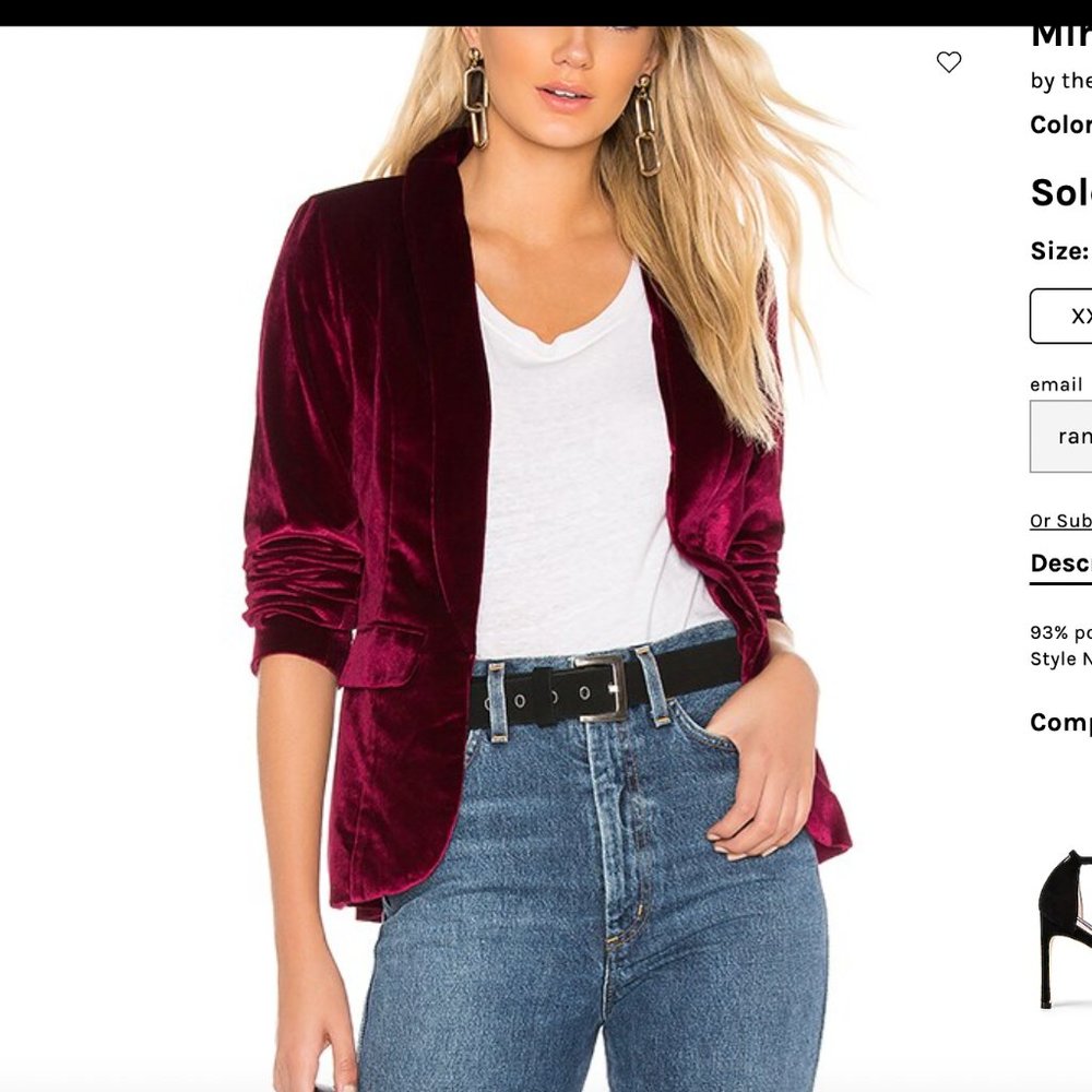 Velvet Blazer
